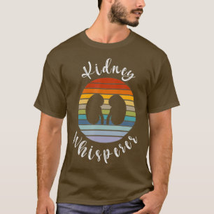 Camiseta Diálisis retro Regalos a pacientes Riñón Whisperer
