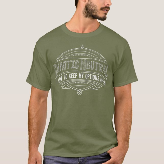 Camiseta Dialogación neutra caótica Divertidos divertidos R (Anverso)