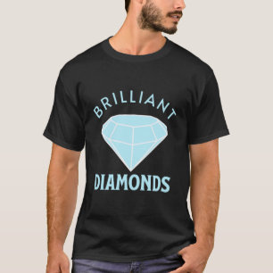 Camiseta Diamante Azul Brillante