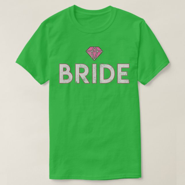 Camiseta Diamante de Boda de regalo del partido de la novia (Diseño del anverso)
