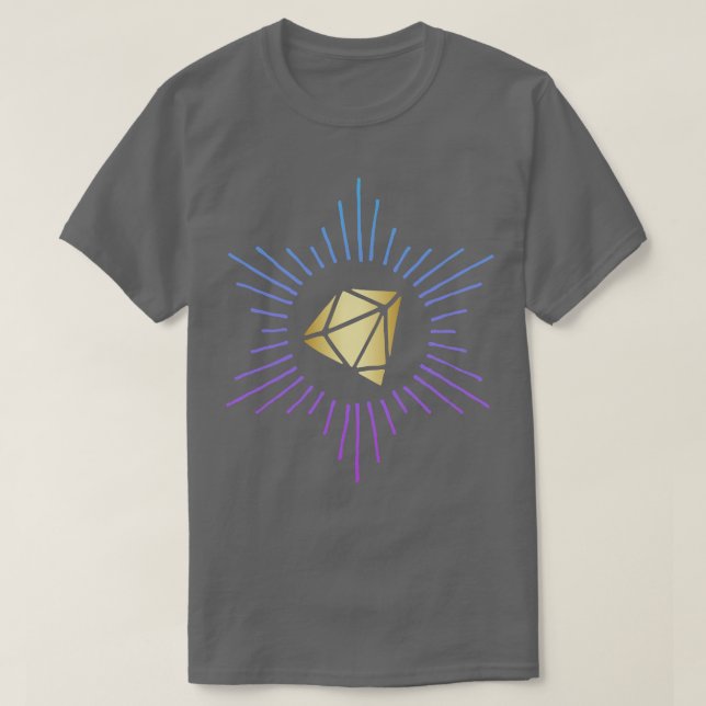 Camiseta Diamante dorado (Diseño del anverso)