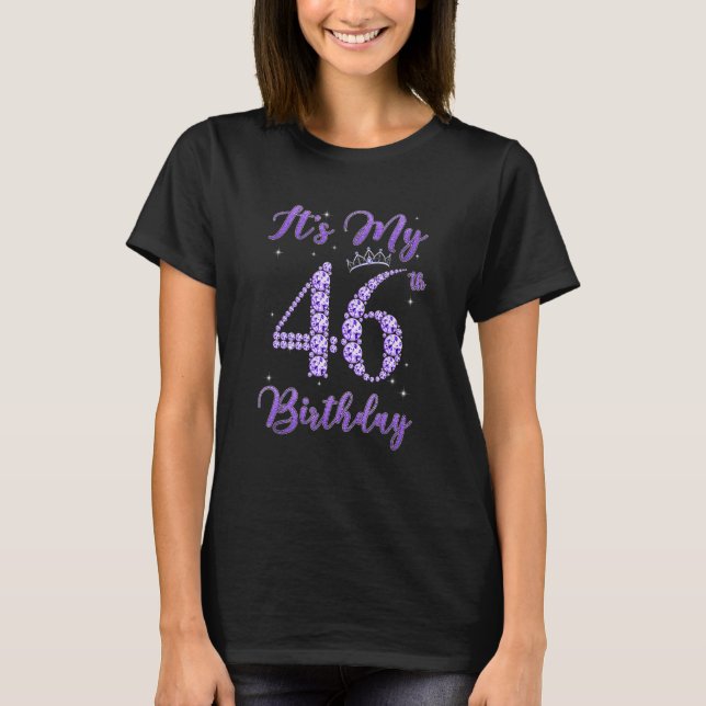 Camiseta Diamante es mi cumpleaños número 46 (Anverso)