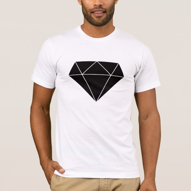Camiseta diamante negro (Anverso)
