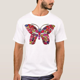 Camiseta Diamantes de los diamantes de imitación de la