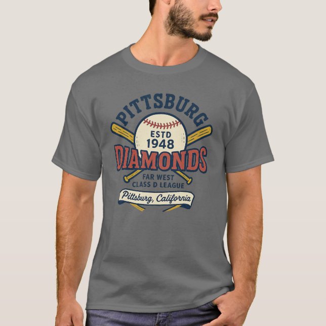 Camiseta Diamantes de Pittsburg (California) (Anverso)