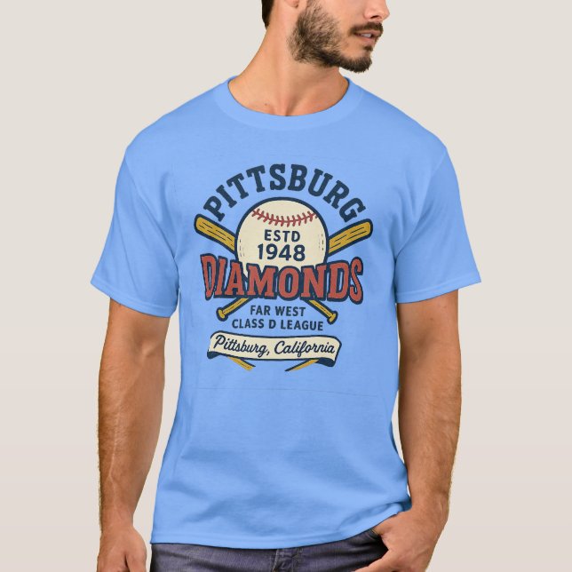 Camiseta Diamantes de Pittsburg (California) (Anverso)