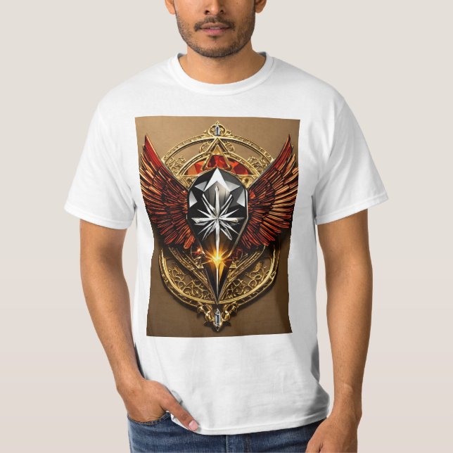 Camiseta Diamond Faith LLC: Impresión con un logotipo elega (Anverso)