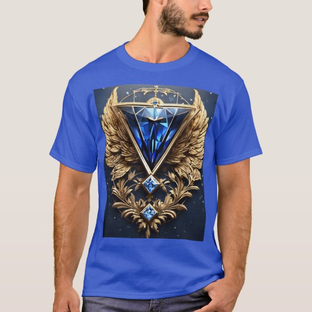 Camiseta "Diamond Fath Design T-Shirt - Gráfico único y aud (Anverso)