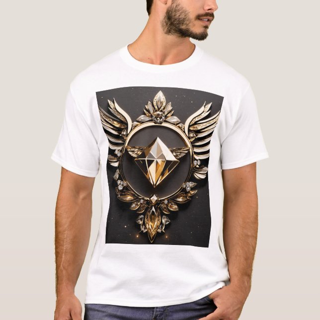 Camiseta "Diamond Fath Design T-Shirt - Gráfico único y aud (Anverso)