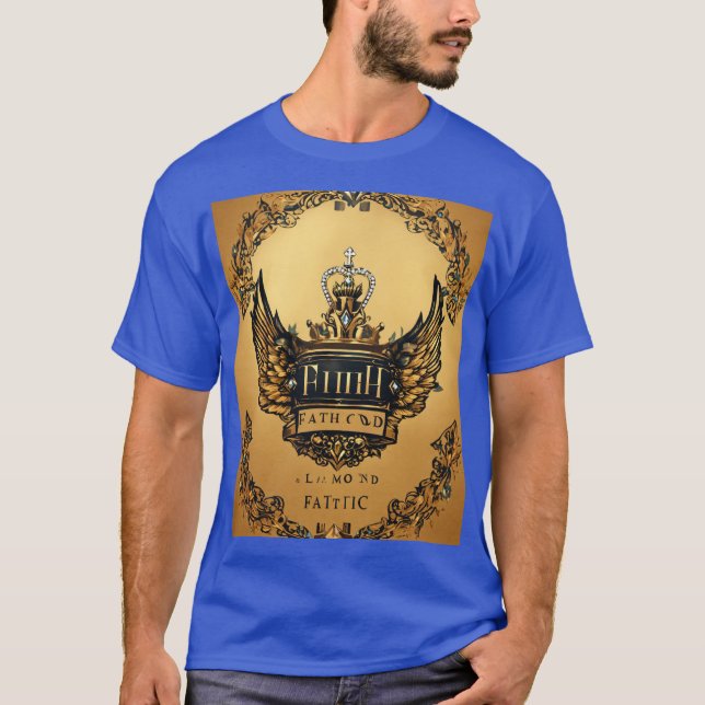 Camiseta "Diamond Fath Design T-Shirt -Único, Audaz Gráfico (Anverso)
