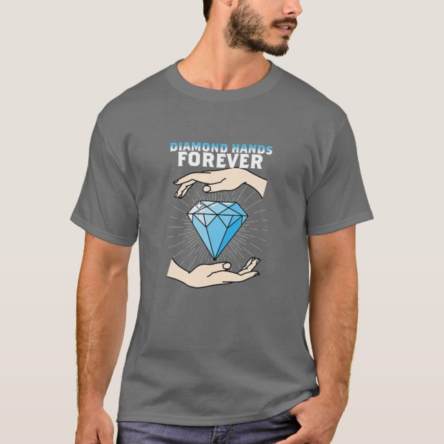 Camiseta Diamond Hands Forever Cryptocurrency (Anverso)