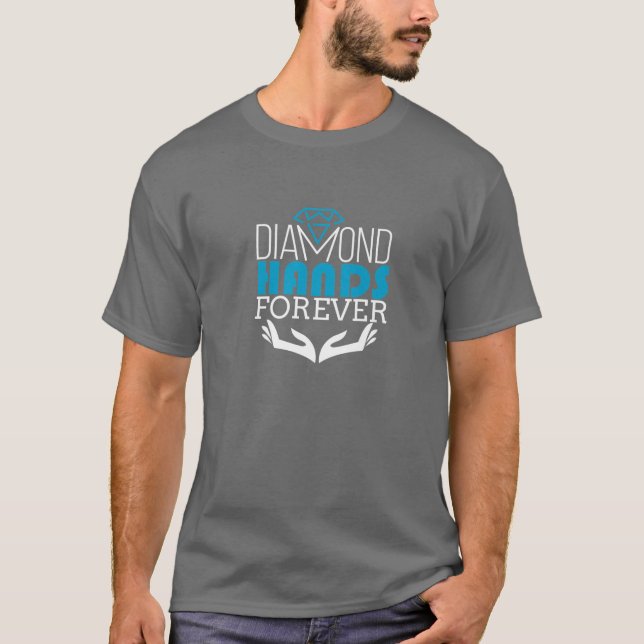 Camiseta Diamond Hands Forever Cryptocurrency (Anverso)