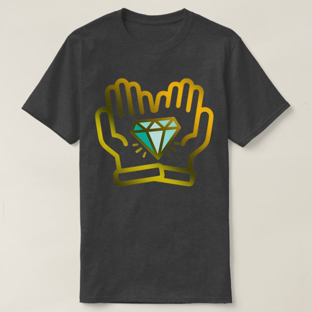 Camiseta Diamond Hands GME Bolsa de Valores Trader Gold Cry (Diseño del anverso)