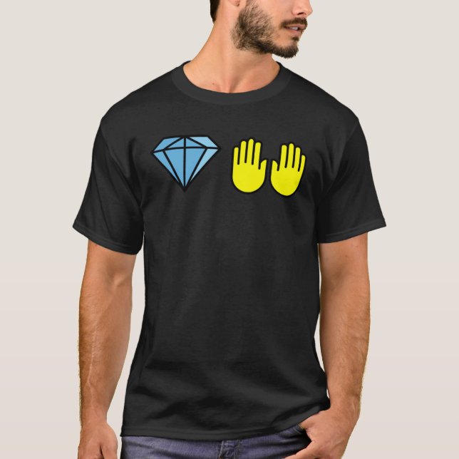 Camiseta Diamond Hands To The Moon Stonks (Anverso)