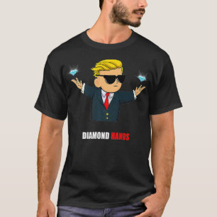 Camiseta Diamond Hands Wall Street Bets Go To The Moon Tee