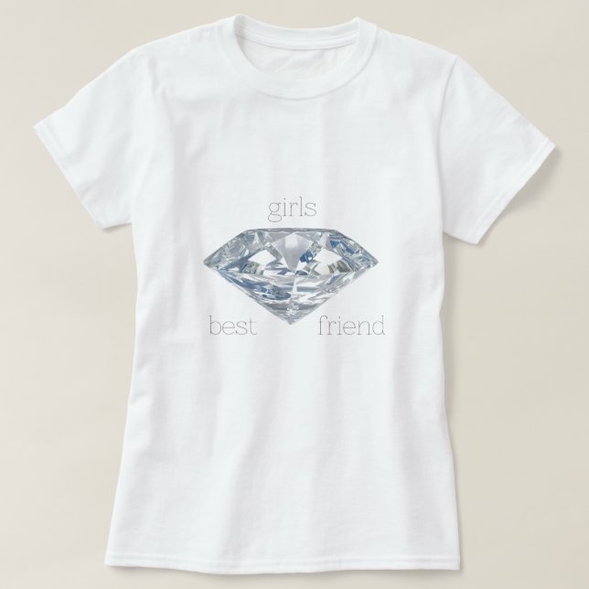 Camiseta Diamonds are girls best friend (Diseño del anverso)