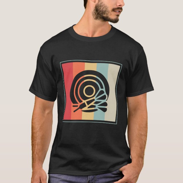 Camiseta Diana de Dardos Blanco Objetivo de Dardos (Anverso)