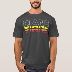Camiseta Diane Nombre Funny Vintage Atardecer Diane amigo