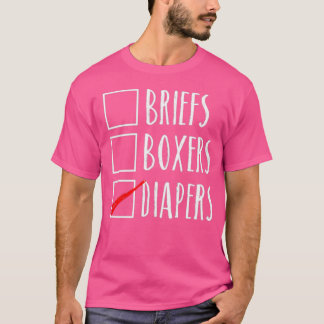 Camiseta Diapers divertidos adultos Check Box Humor Pants D