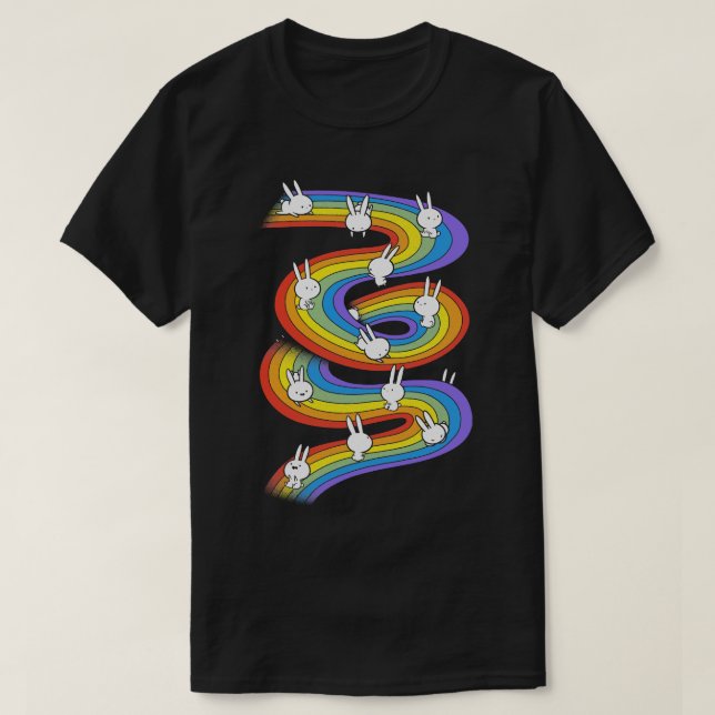 Camiseta Diapositiva arco iris (Diseño del anverso)