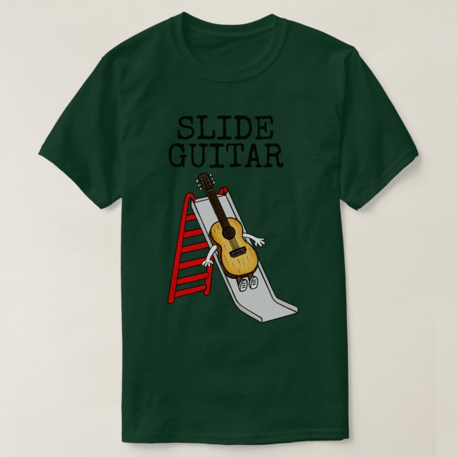Camiseta Diapositiva guitarra guitarrista músico gracioso (Diseño del anverso)