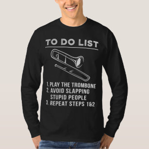 Camiseta Diapositiva y hebilla - Gracioso trombón para