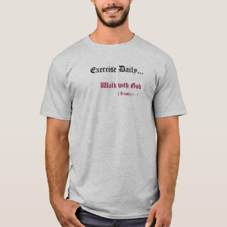 Camiseta diaria del ejercicio