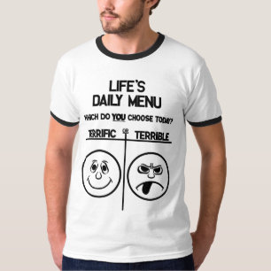 Camiseta diaria del menú