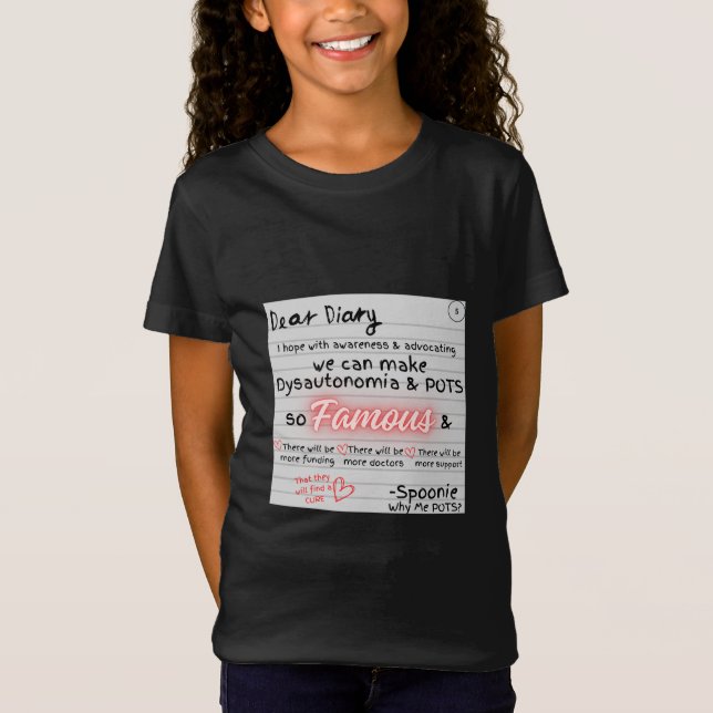 Camiseta Diario de una Spoonie (Anverso)