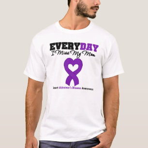 Camiseta Diario falto mi enfermedad de Alzheimer de la
