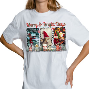 Camiseta Días alegres y brillantes Recuerdo de Navidad 