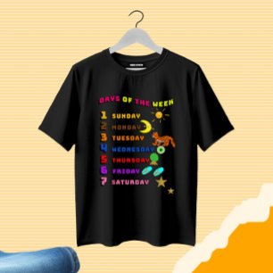 Camiseta Días de aprendizaje de la semana
