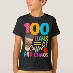 Camiseta Días De Café Y Caos - Cien Días De Té Escolar