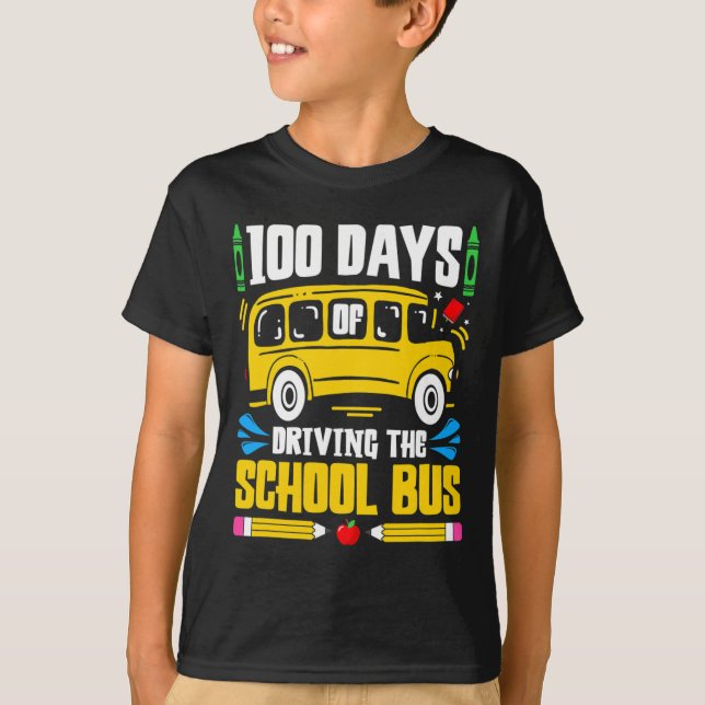 Camiseta Días De Conducción En Autobús Escolar (Anverso)