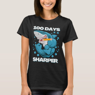 Camiseta Días De Diversión Del Tiburón Tiburón Tiburón 100 