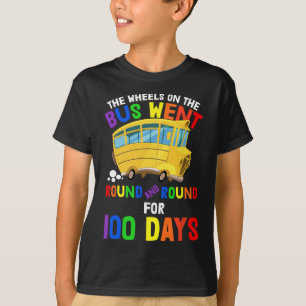 Camiseta Días De Enfermería Escolar Rime Ruedas En El Autob