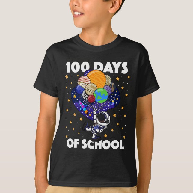 Camiseta Días de escuela Astronauta Espacial Niños Niños 10 (Anverso)