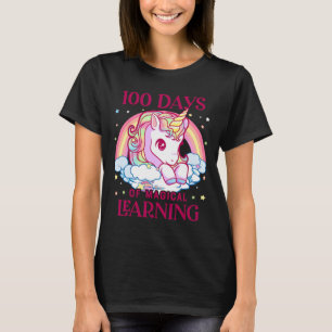 Camiseta Días De Escuela Chicas De Unicornio Profesores 100