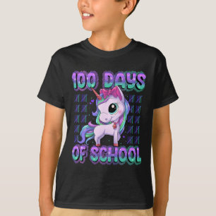 Camiseta Días de escuela Unicorn 100 días más inteligentes