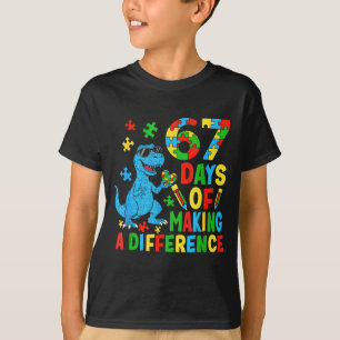Camiseta Días De Hacer Una Diferencia Dinosaurio Autismo Pr