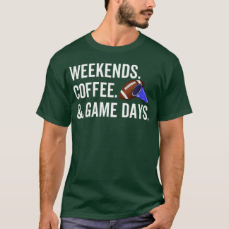 Camiseta Días de juego de café de fin de semana amigo vinta