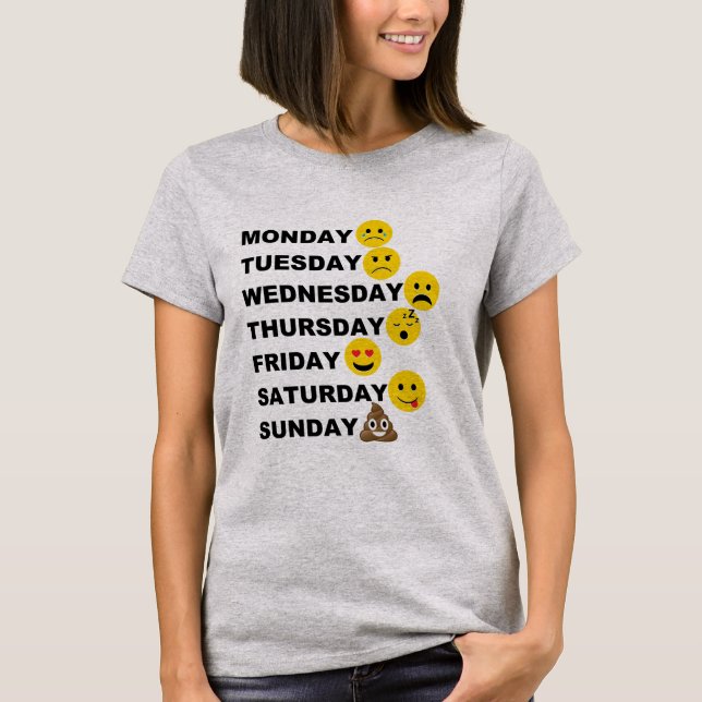 Camiseta Días de la emoji (Anverso)