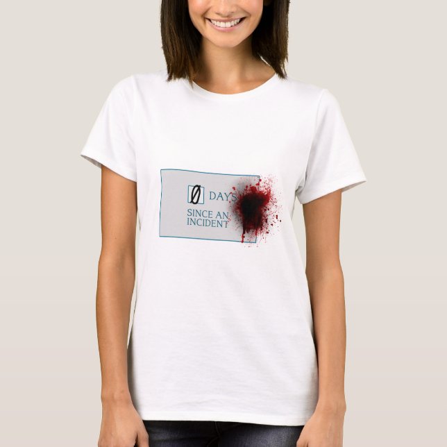 Camiseta Días de la salpicadura 0 de la sangre desde (Anverso)