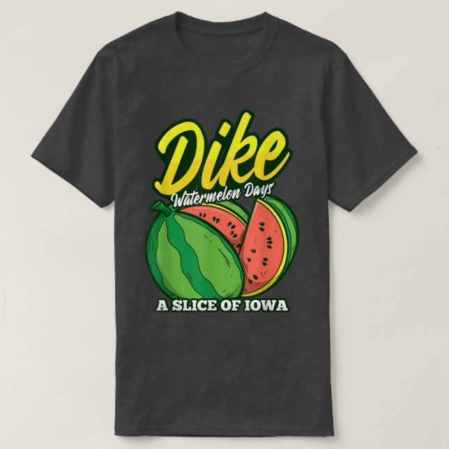 Camiseta Días de la sandía divertida vegetariana de frutas  (Diseño del anverso)