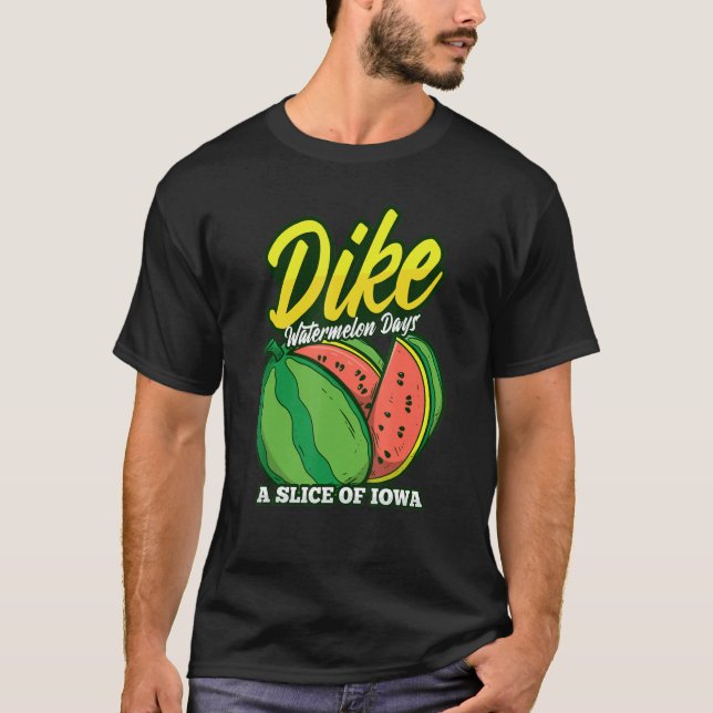Camiseta Días de la sandía Vegetariano de frutas de verano (Anverso)