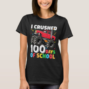 Camiseta Días De Monstruo Escolar Camión 100º Día De La Esc