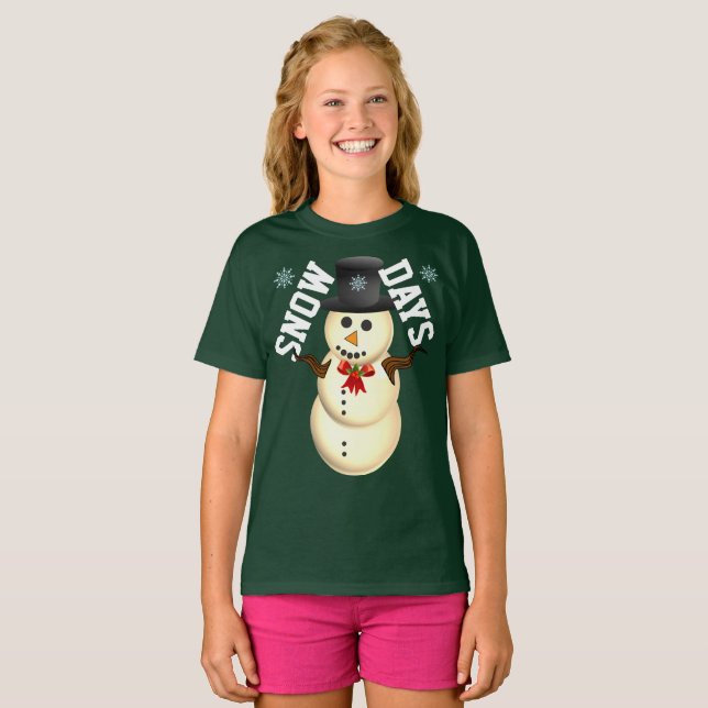 Camiseta Días de nieve (Anverso completo)