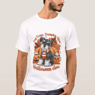 Camiseta días de perro. calabaza resplandeciente. diseño de
