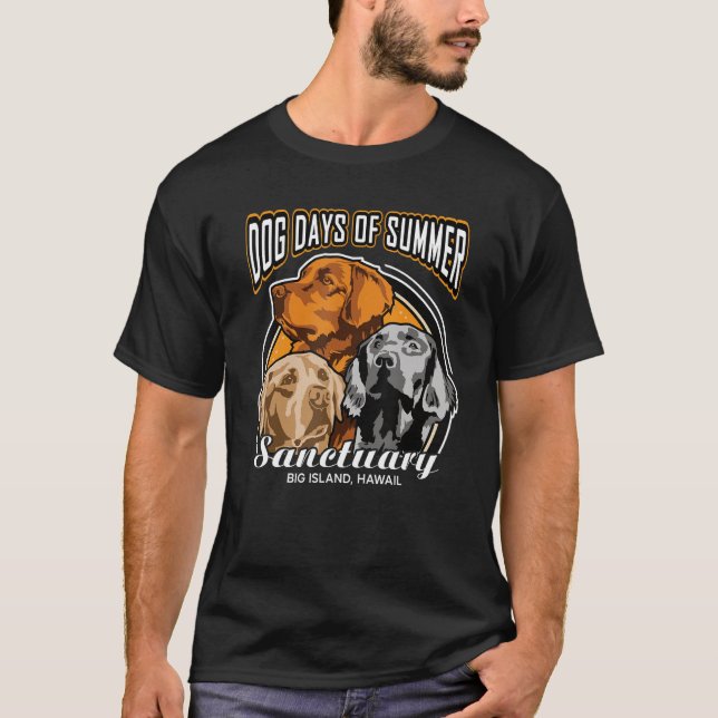 Camiseta Días De Perro Santuario De Verano Isla Grande Hawá (Anverso)