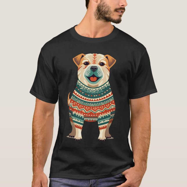 Camiseta Días de perros Navidades arte (Anverso)